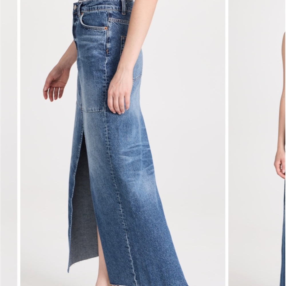NEW! Reformation Tazz Maxi Denim Skirt, SIZE 23 US 0779 - Picture 3 of 7